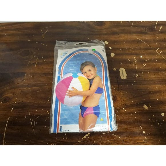 Intex #59020 Vintage‎ 1999 20" Beach Ball Inflatable Pool Toy The Wet Set New - Picture 1 of 4